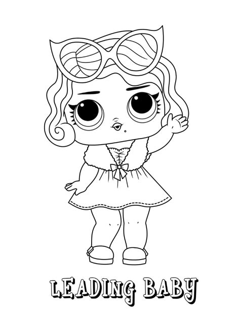 Leading Baby Lol Surprise Doll Coloring Page Download Print Or Color