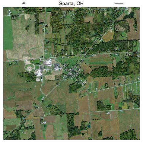 Aerial Photography Map Of Sparta Oh Ohio