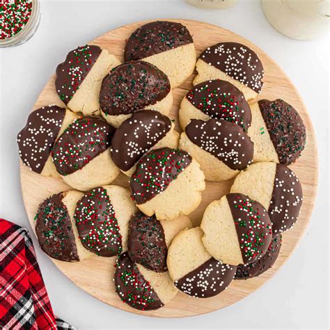 Chocolate Dipped Sugar Cookies Easy And Decadent