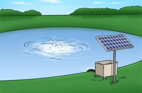 I'm thinking about rigging up an aerator for a small wildlife pond by hooking a small air pump to a 12 volt battery that is kept charged with a solar trickle charger. Best Pond Aerators and Complete Aeration Systems at Living Water