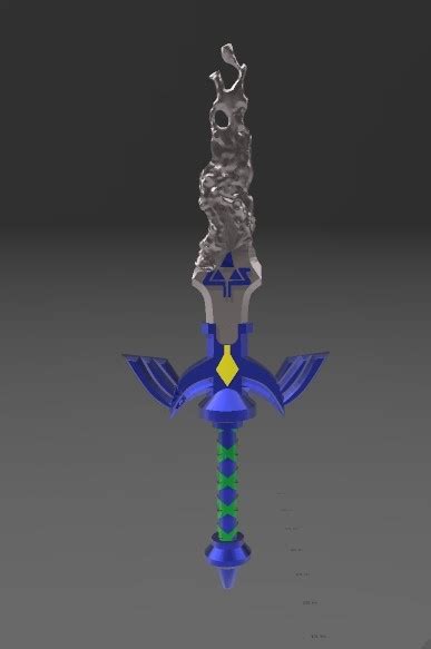 Damaged Master Sword Totk By Reprops Download Free Stl Model