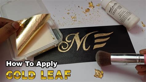 How To Apply Gold Leaf Which Glue Should We Use Tutorial In Hindi
