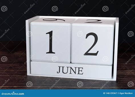 Business Calendar For June 12th Day Of The Month Planner Organizer
