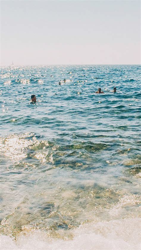 Beach Vacation Swim Ocean Sea Summer Nature Iphone Wallpapers Free Download