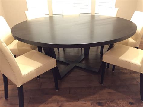 Hand Made Solid Maple 72 Round Dining Table By Furniture By Carlisle