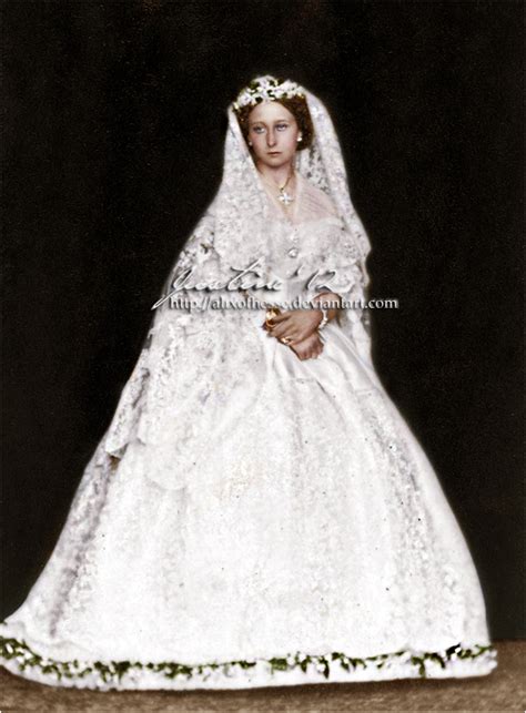 Princess Alice Of The United Kingdom Grand Duchess Of Hesse On The Day Of Her Wedding To Louis