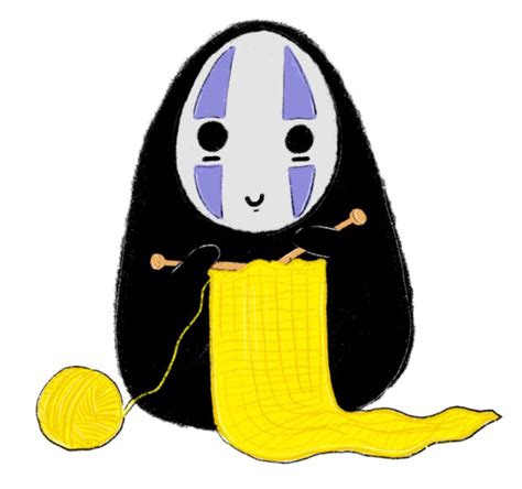 Noface Knitting Cute Anime Spiritedaway Noface Anime Printables