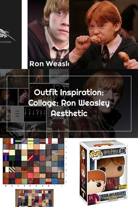 Leviosa Ron Weasley Collage Baseball Cards Aesthetic Pins
