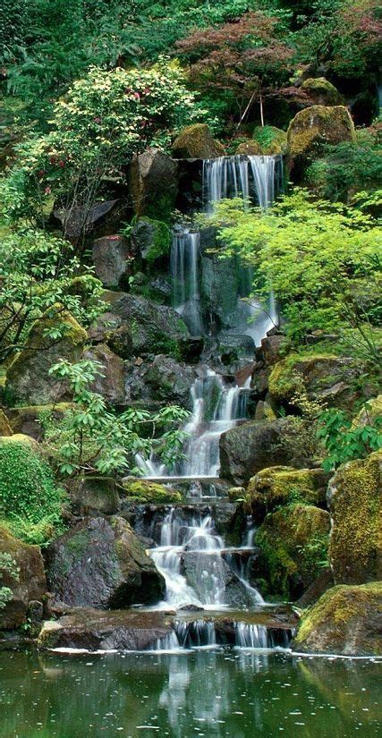 Pin By Alice On Inspo Garden Waterfall Japanese Garden Waterfalls