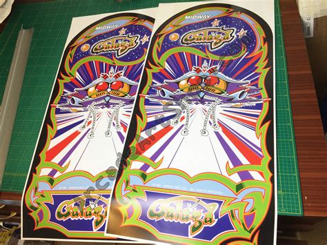 Galaga Arcade Game Side Art Piece Decal Set Other Arcade Gaming Collectibles