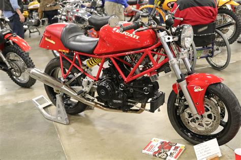 Oldmotodude 1990 Ducati 750 Sport Cafe Racer On Display At The 2019