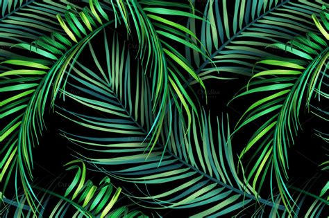 46 Tropical Palm Leaf Wallpaper Wallpapersafari
