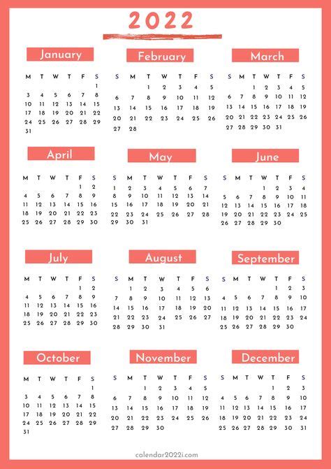 91 2022 Calendar Ideas In 2021 Calendar Calendar Printables