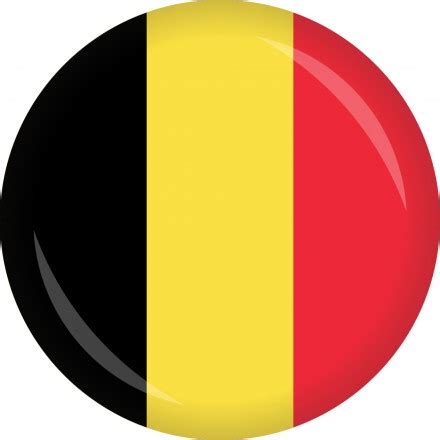 The flag of belgium (dutch: Button Belgien Flagge Ø 50 mm