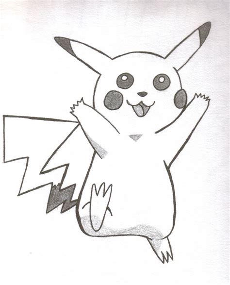 Pikachu Sketch By Wonderlandprincess On Deviantart