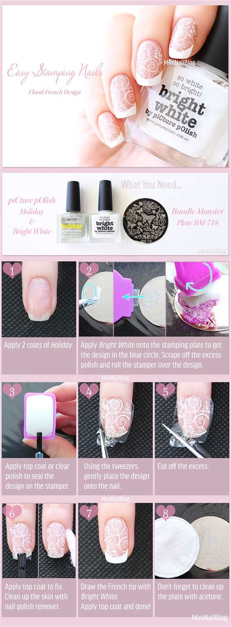 Easy Stamping Nails With Self Made Decal Technique See More Photos At