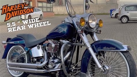 Harley Davidson Softail Heritage 21 Inch Front Fat Spoke Wheel 18 Inch