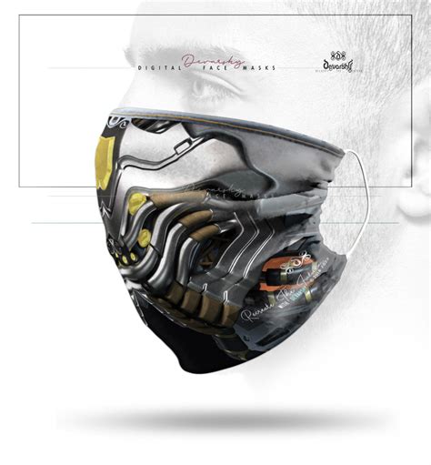 Futuristic Alien Robot Face Mask With Filter And Nose Wires Etsy