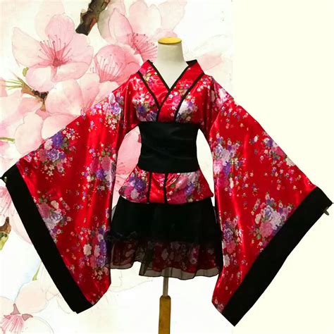 Japanese Kimono Vintage Original Tradition Silk Yukata Dress Japan Sexy