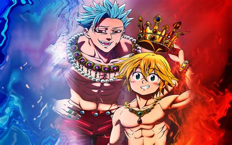 Free Download Anime The Seven Deadly Sins Ban Meliodas Crown Blue Ha