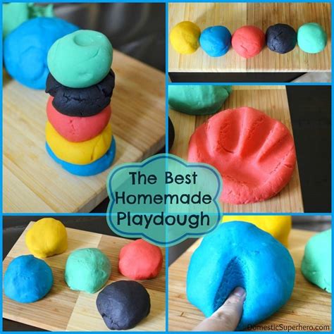 The Best Homemade Playdough Recipe Domestic Superhero