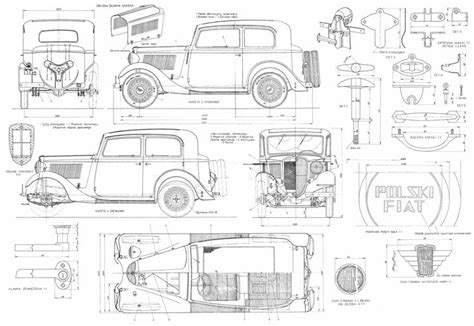 Fiat 508 1936 (Poland) Blueprint - Download free blueprint ...