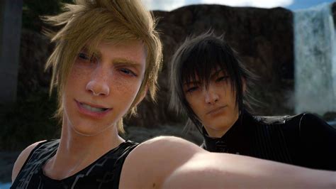 Prompto Taking A Selfie With Prince Noct Rffxv