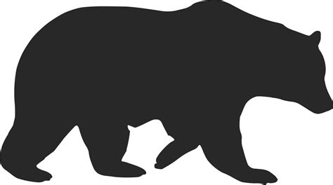 Bear Clipart Silhouette Bear Silhouette Transparent Free For Download