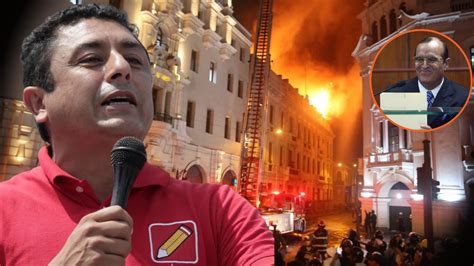 Guillermo Bermejo Señala Que Incendio En Plaza San Martín Fue Por Mano