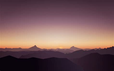 Calm Sunset Mountains 5k Wallpaper 4k