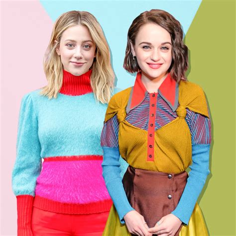 how to rock lili reinhart and joey king s bold colorblock style