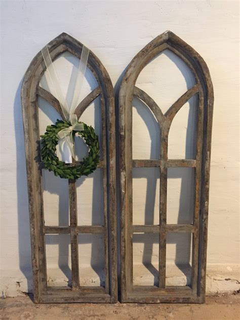 From fancy framed art to playful wall art decals, the right decor reflects your for a room with a cottage theme, consider hanging 3d wall art, such as an iron scrollwork compass rose. Garden Arch Cathedral Window | Country farmhouse decor ...