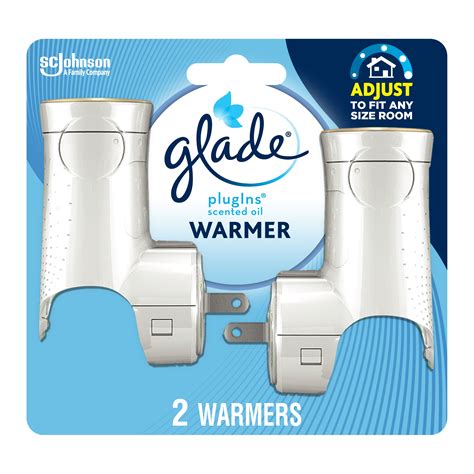 Glade Plugins Warmer 2 Ct Air Freshener Holds Essential Oil Infused