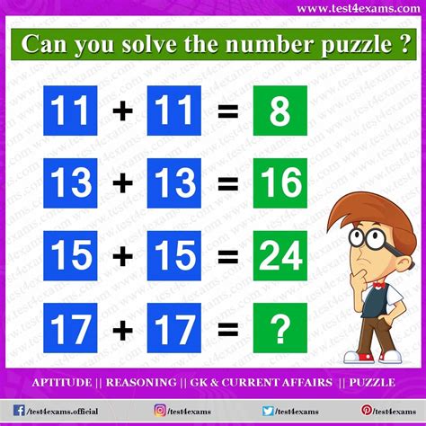 Solve The Math Puzzle Brain Teaser With Answer Puzzle Test 4 Exams