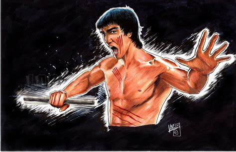 Bruce Lee Enter The Dragon Signed 11x17 Art Print Etsy Enter The