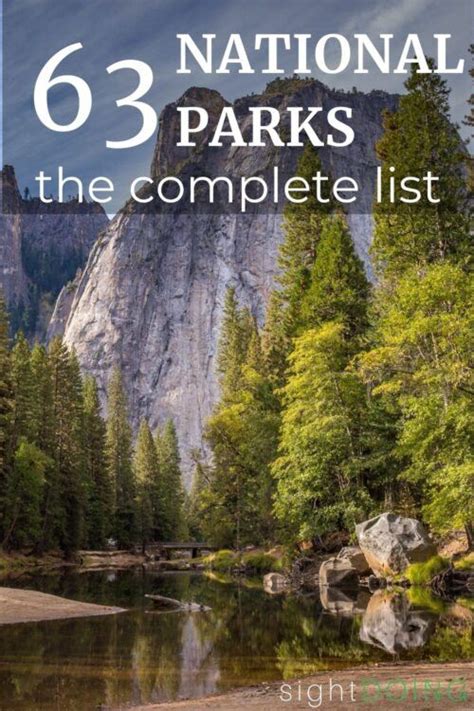 Complete List Of Us National Parks And Printable Pdf 2022 — Sightdoing