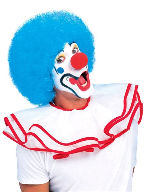 Afro Blue Clown Costume Wig Blossom Costumes
