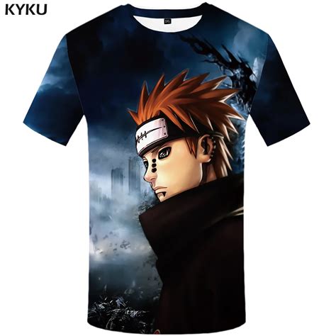 Kyku Naruto T Shirt Men Anime Clothes City Character Tshirt Japan Style