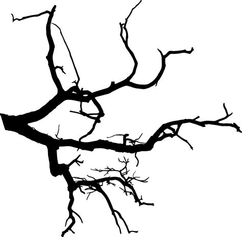 Scary Tree Branch Silhouette