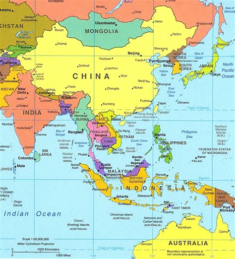 Southeast Asia Regional Powerpoint Map Countries Names Maps For Design