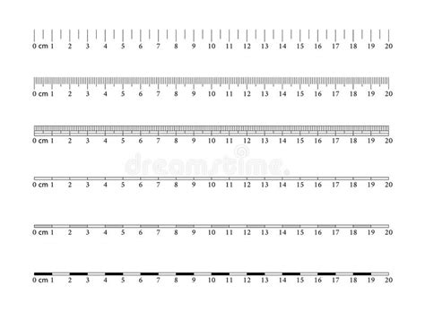 Metric Imperial Rulers Scale For A Ruler In Inches And Centimeters