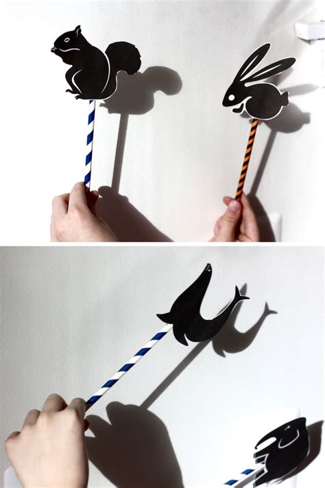 Shadow Science Physics Activity With Animal Puppets Free Printable