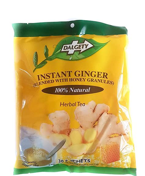 Dalgety Instant Ginger Herbal Tea Bag 270g 30 Sachets Blended With