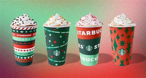 Starbucks Presentó Sus Nuevos Vasos Con Diseños En Rojo Y Verde Para