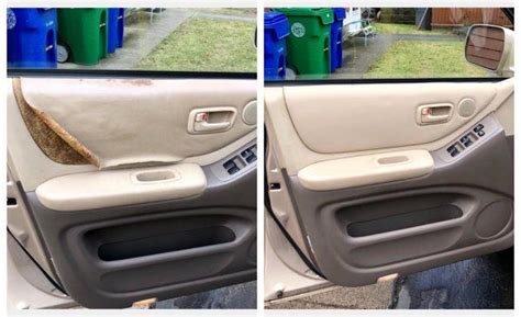Car door panel refurbishment | Car door, Vinyl repair, Panel doors