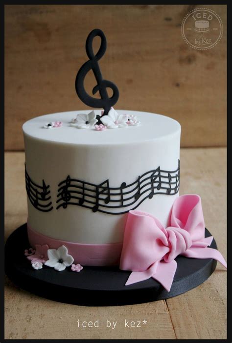 Music Birthday Cakes Iced Kez Cakes Pinterest Cake Music Cakes And