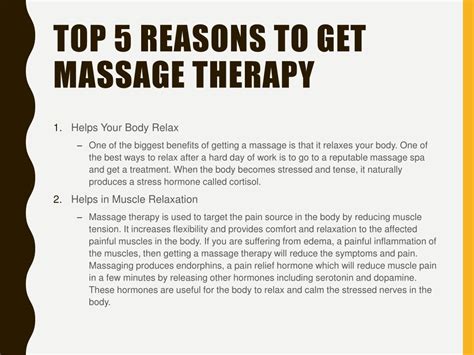 Ppt Read This Before You Get Massage Therapy Powerpoint Presentation Id7972793
