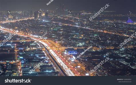 Aerial View Traffic On Sheikh Zayed Stock Photo Edit Now 1528930307