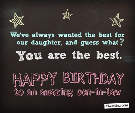 30 Clever Birthday Wishes For A Son In Law