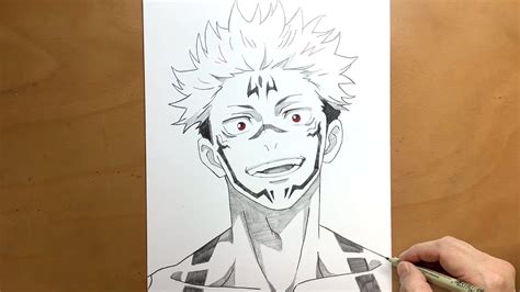 How To Draw Sukuna From Jujutsu Kaisen Sukuna Drawing Step By Step